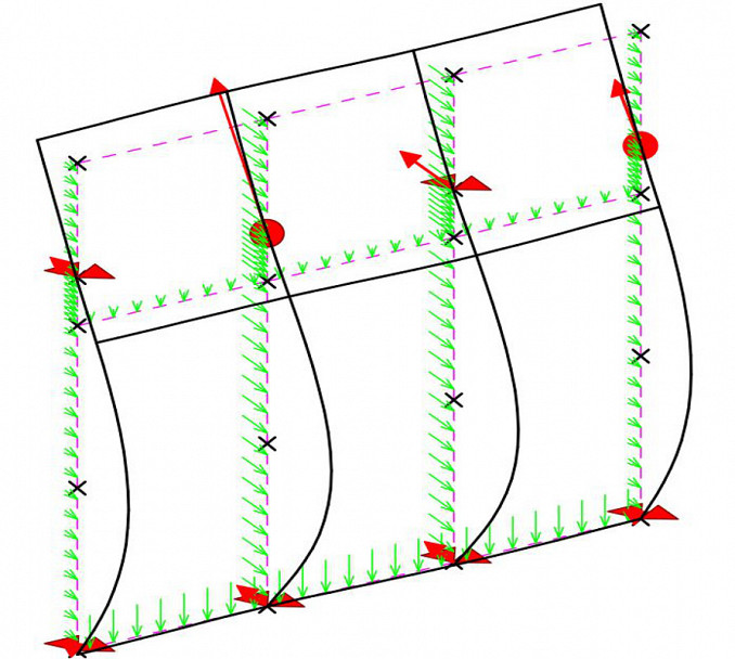 <p><em>Simulation de déformation et résistance d'élément de façade</em></p>